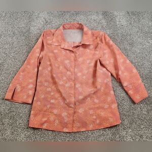 Royal Robbins Snap Floral 3/4 Sleeve Outdoor Shirt Gorpcore Size Small